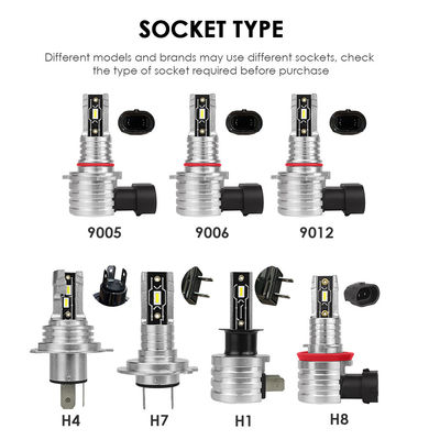 NH 1/1 With Halogen Bulb 26W 4000LM 6000K 9005/9006/9012/H1/H4/H7/H8 LED Headlight Bulb Wholesale