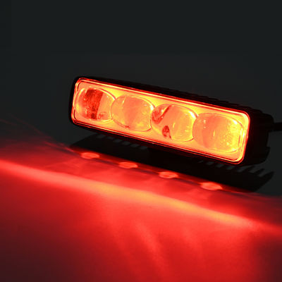 10W 300LM 6-Inch Red Ambient Light XM-154-S-04P-001-LR H4 LED Working Light