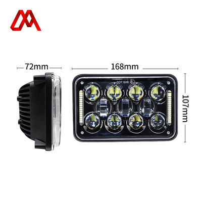4*6 Inch LED Rear Vehicle Turn Indicator Light 42W 2500LM 6500K H4 XM-168-S-11P-001-LT